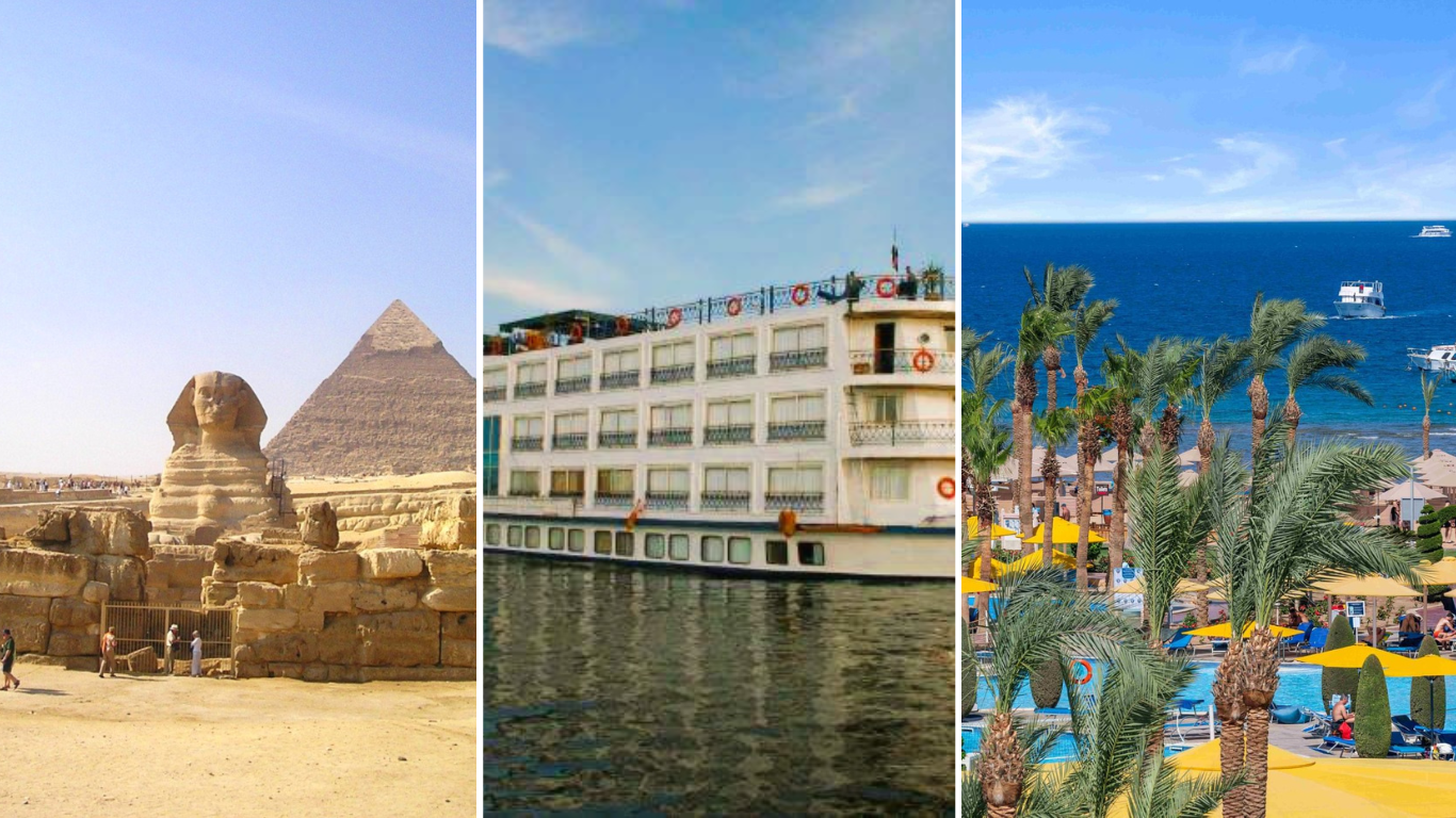 Kairo, Nilkreuzfahrt und Pickalbatros Palace in Hurghada