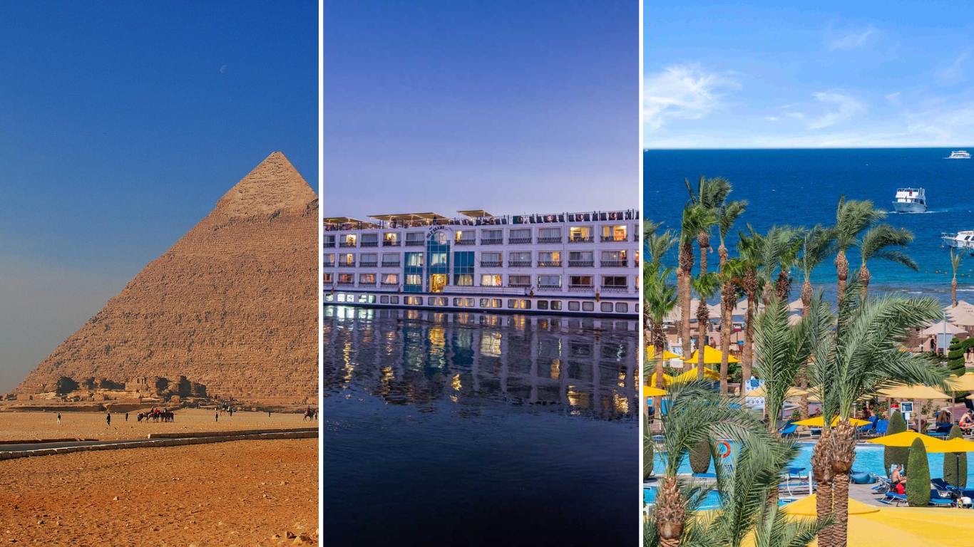 Kairo, Nilkreuzfahrt und Albatros Palace Resort in Hurghada